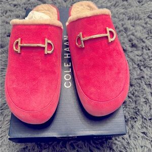 Cole Haan hot pink Ada mule